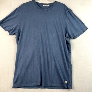 Marine Layer Signature Crew Tee Men's Size L Blue Short Sleeve